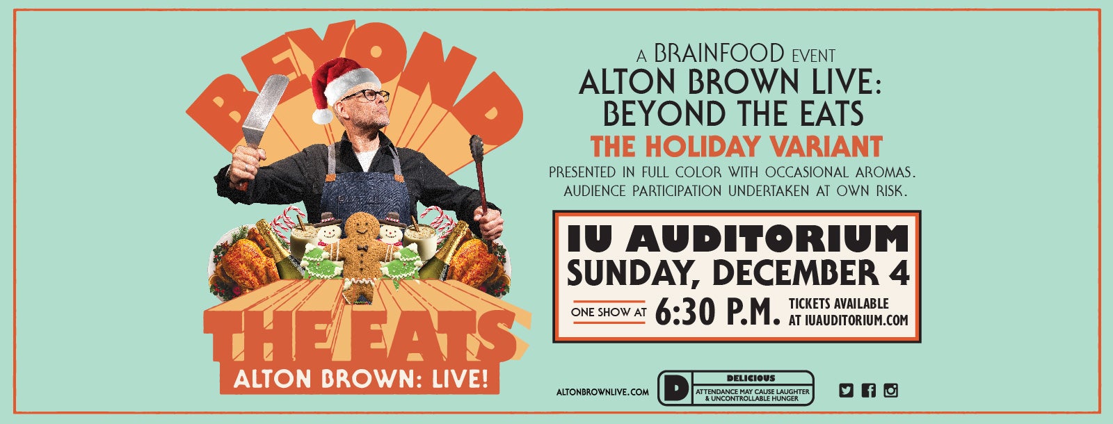 alton brown holiday tour